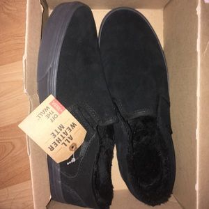 Black slip on vans